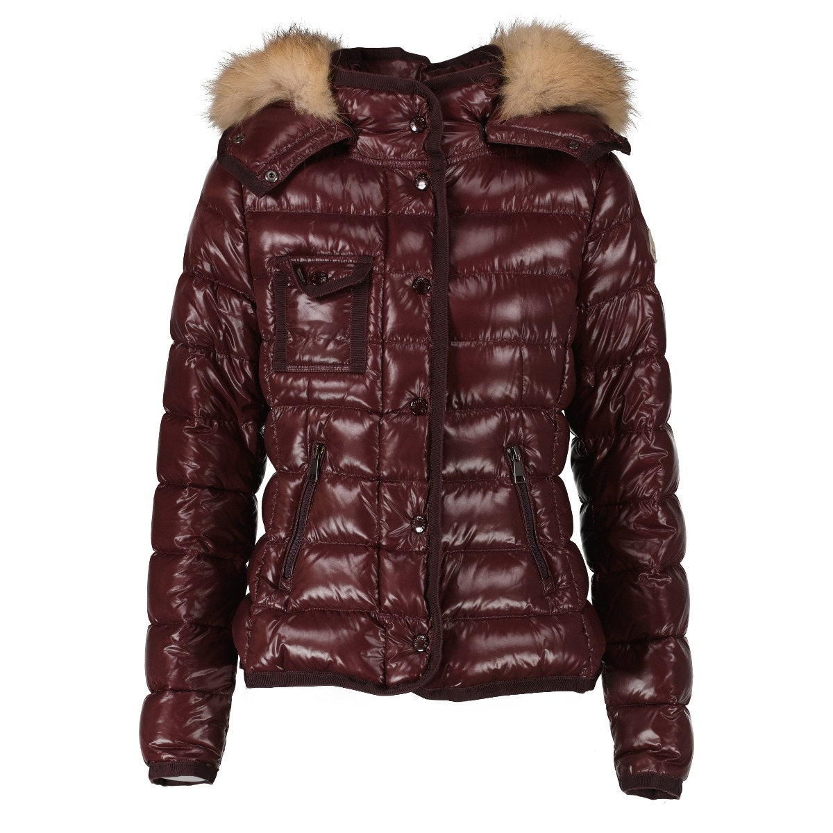 ダウンジャケット・コート MONCLER | Armoise Short Down Jacket Moncler Burgundy Armoise Short Down Jacket - Size 0