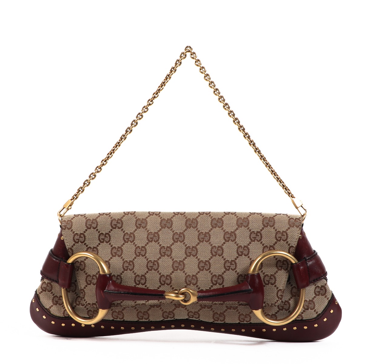 Gucci Tom Ford Horsebit GG Canvas Bag ○ Labellov ○ Buy and
