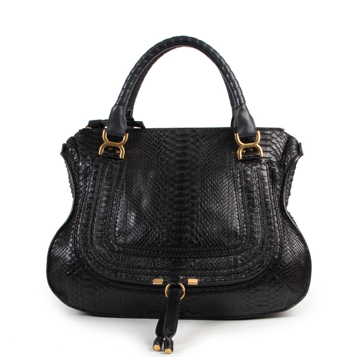 ◆Chloe 最新作◆Micro Marcie レザー バケットバッグ/Black◆ Chloé - Marcie Black Leather Micro Bucket Bag | Mitchell Stores