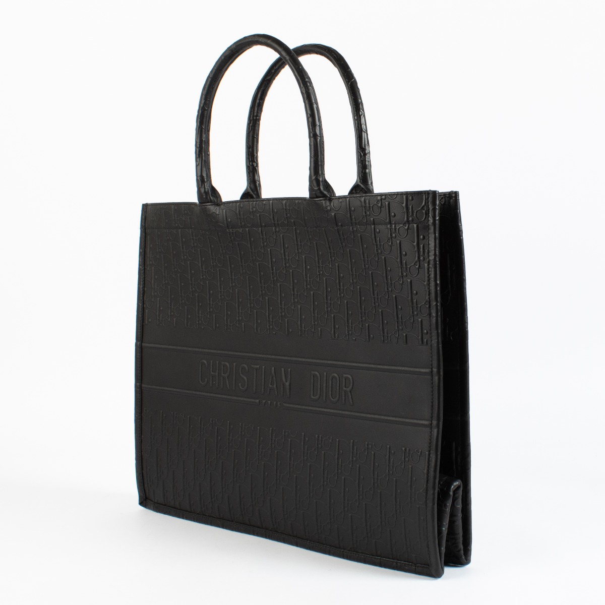 Dior Black Oblique Leather Large Book Tote ○ Labellov