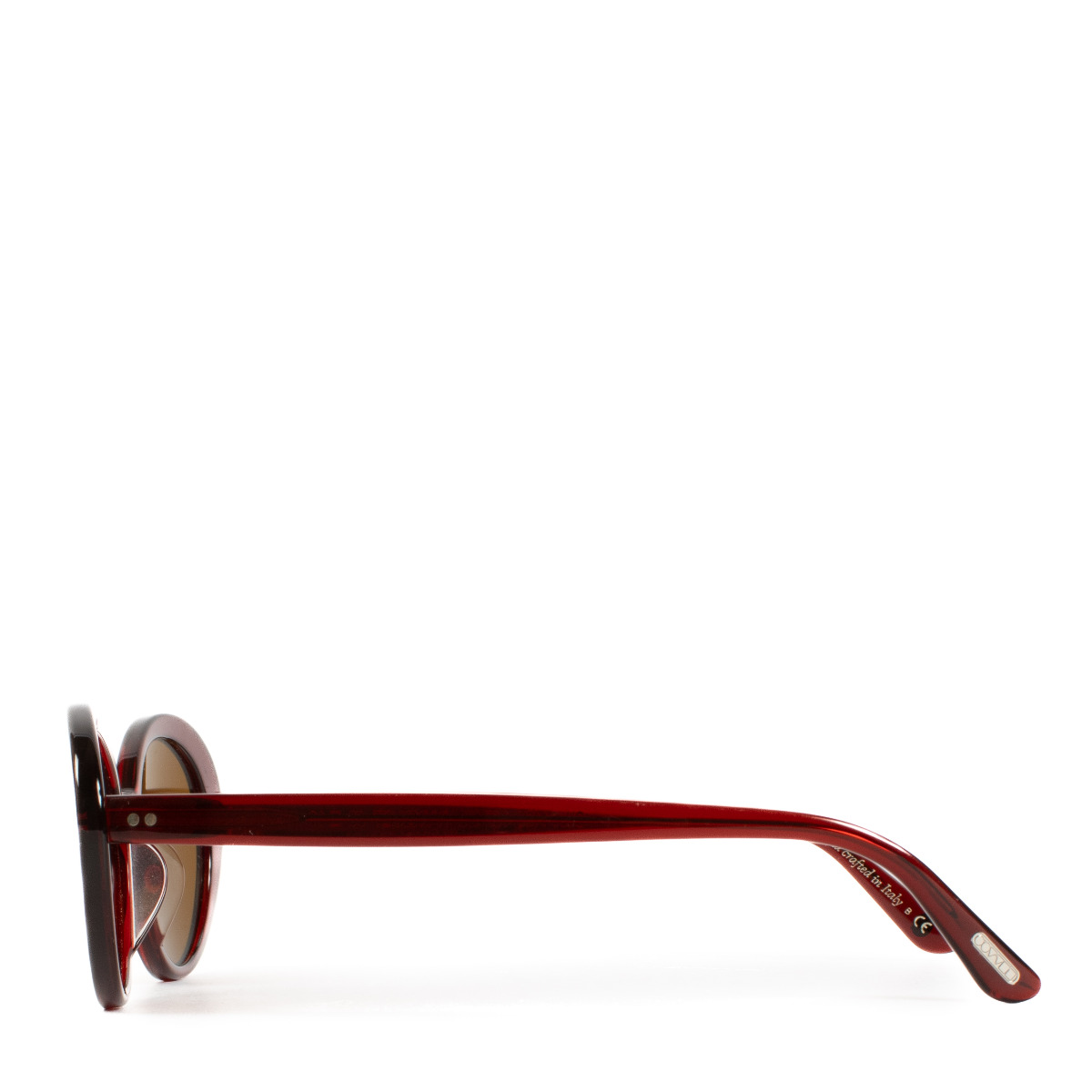 Oliver Peoples x The Row Parquet Red Acetate Sunglasses