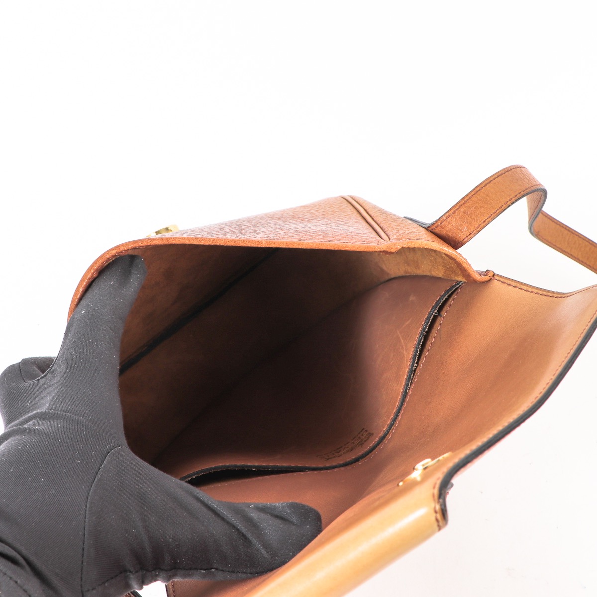 Delvaux Cognac Pebbled Leather Shoulder Bag ○ Labellov Delvaux Cognac Pebbled Leather Shoulder Bag ○ Labellov