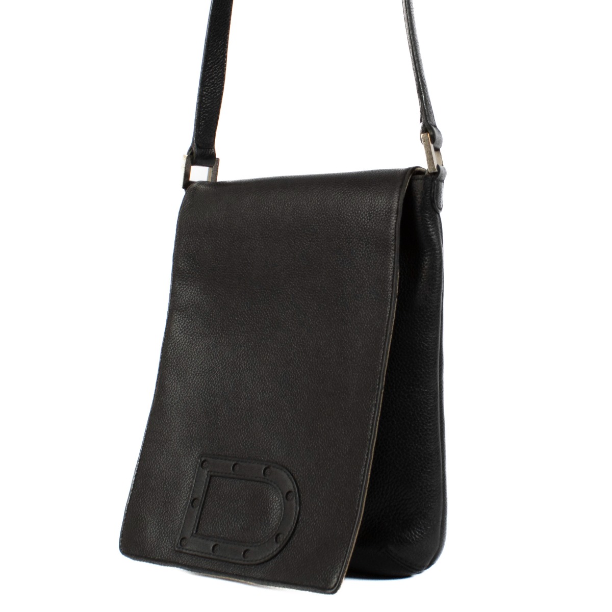 Delvaux Black Louise Baudrier PM Crossbody Bag ○ Labellov Delvaux Black Louise Baudrier PM Crossbody Bag ○ Labellov