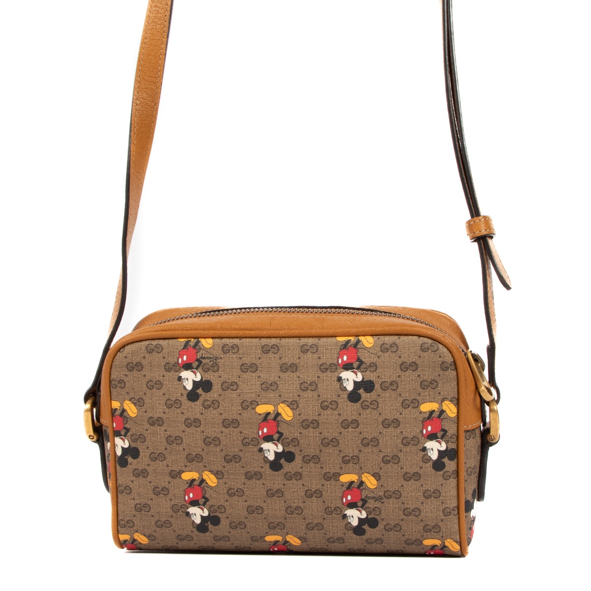 Gucci x Disney Mickey Mouse GG Supreme Mini Camera Bag ○ Labellov ○ Buy and  Sell Authentic Luxury