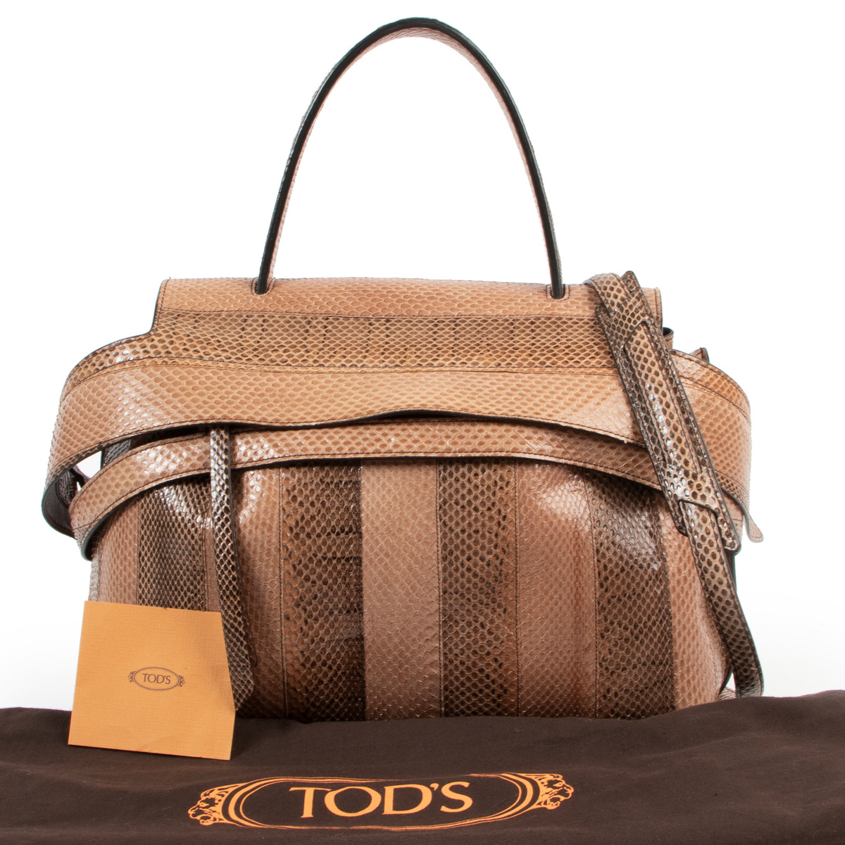 Tod's snakeskin bag outlet