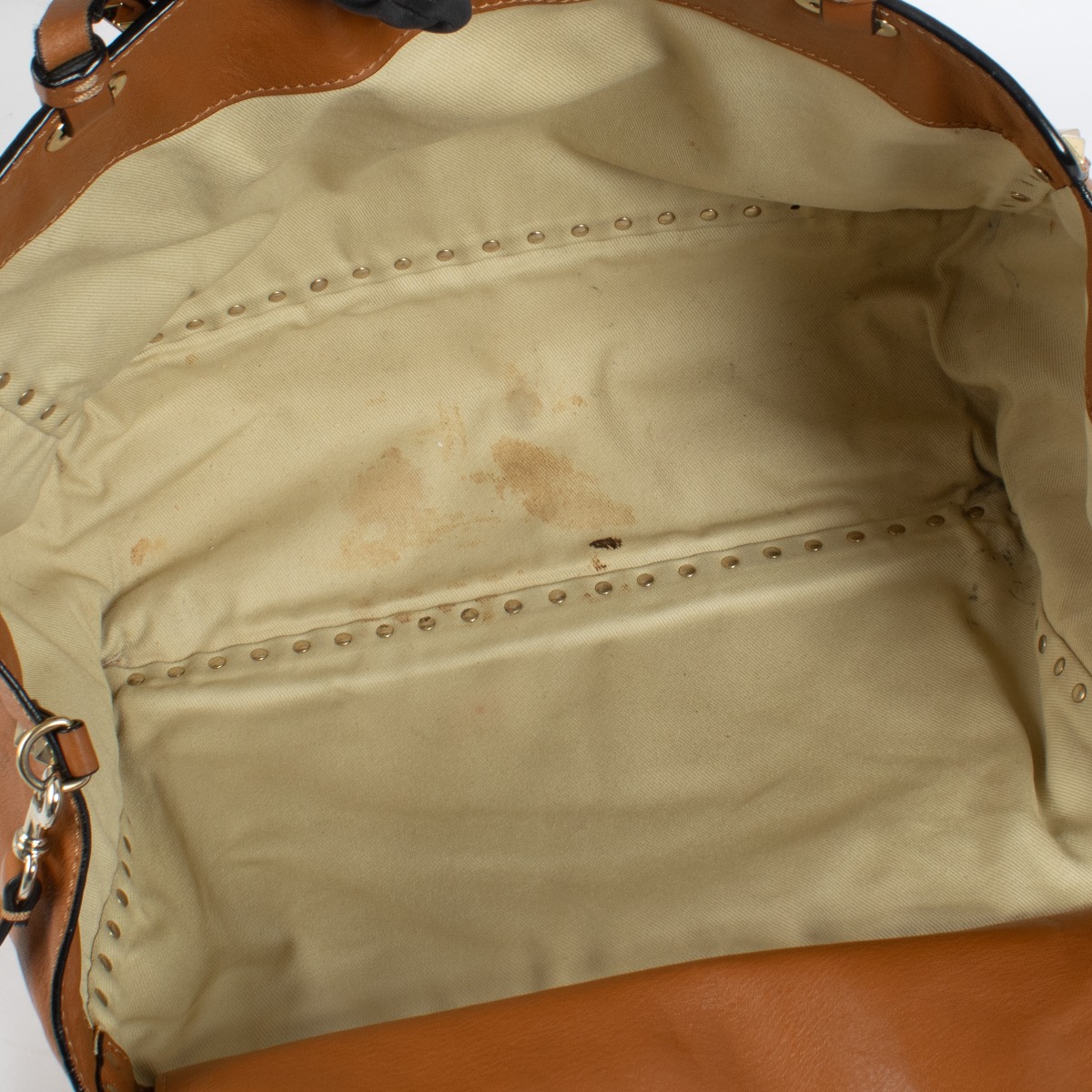【関税&送料込】Valentino Garavani Camel Leather Medium Allt Valentino Garavani Medium Alltime Leather Tote Bag | Brown