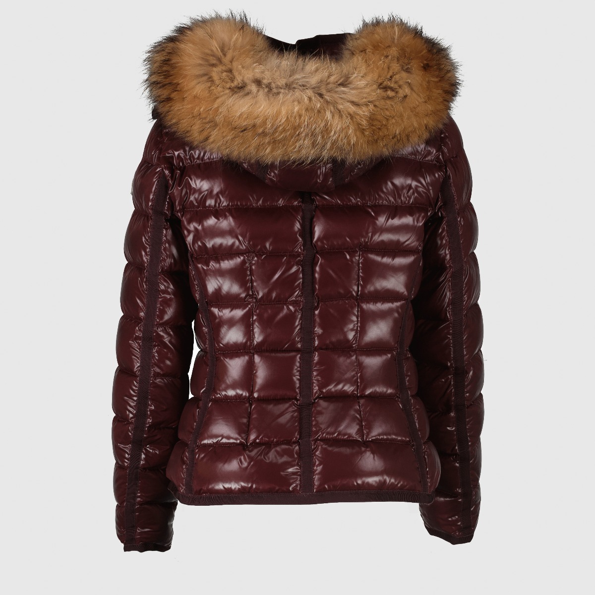 Moncler Burgundy Armoise Short Down Jacket - Size 0 ○ Labellov