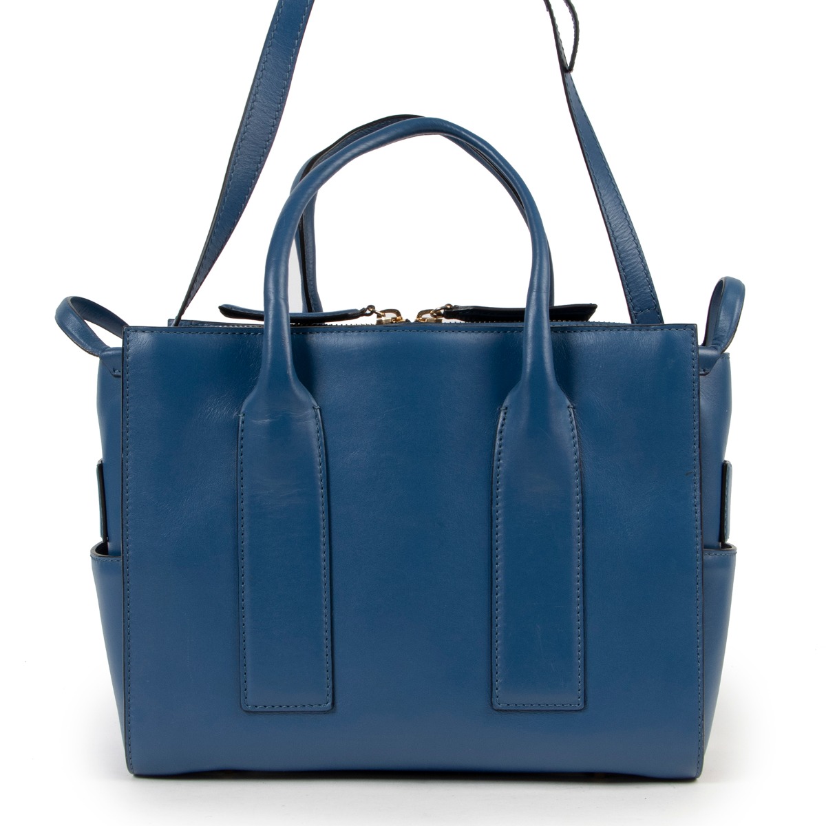 Dsquared2 Blue Leather Shoulder Bag ○ Labellov ○ Buy and