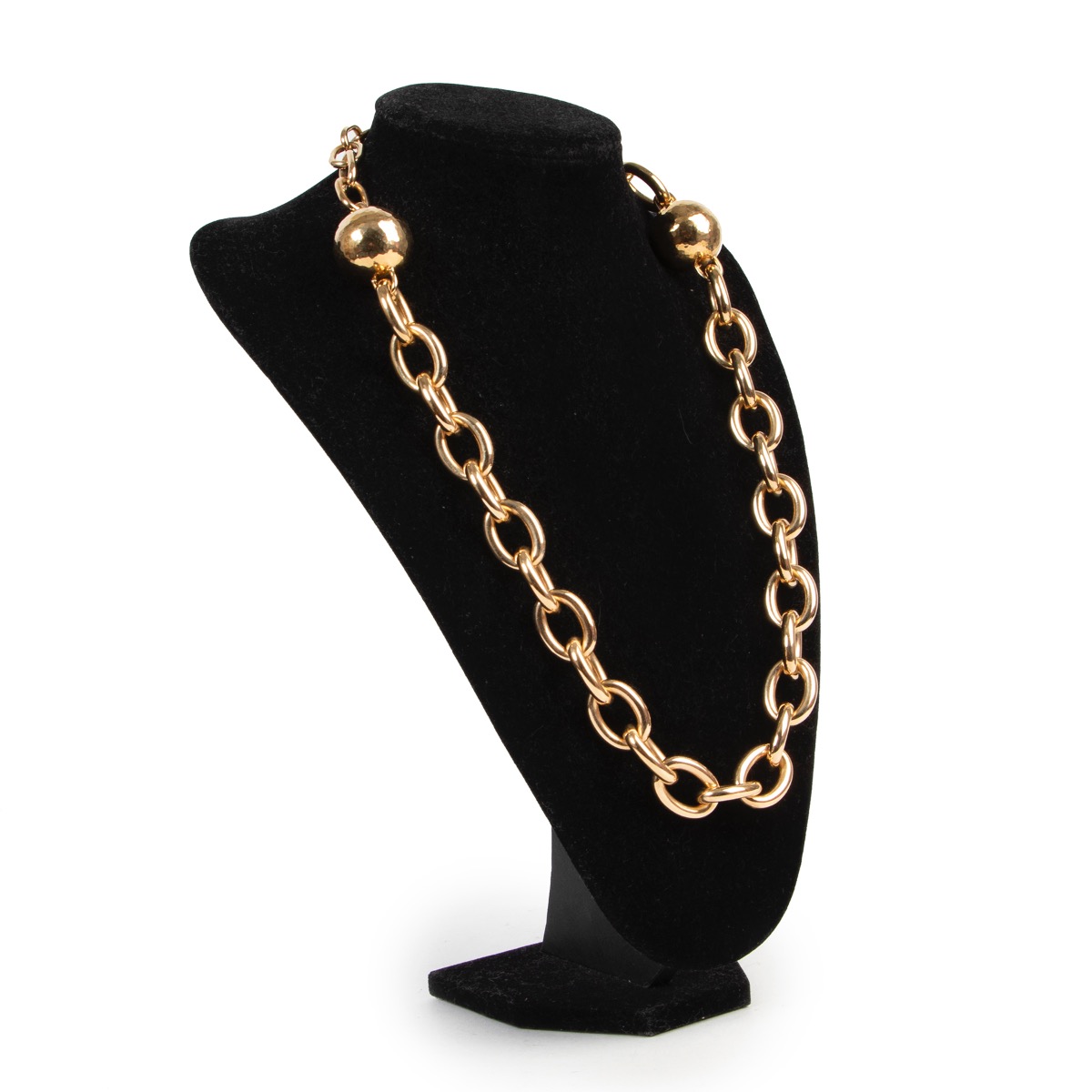Bottega Veneta 18k Gold Plated Silver Chain Necklace
