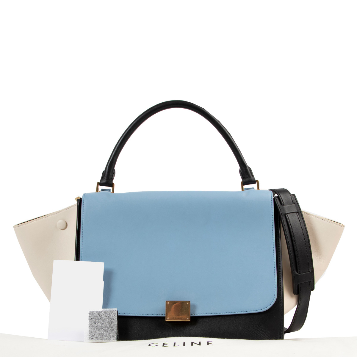 nariwai 別注 old CELINE 2PK hand bag lowe Pre-Owned-CELINE-Vintage-Logo-