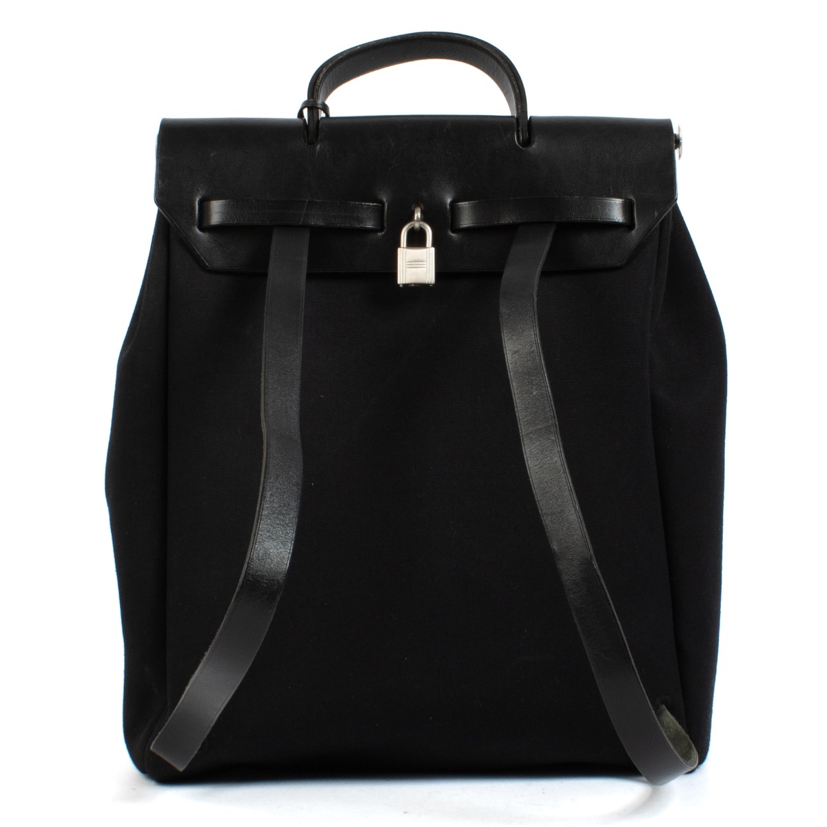 Hermes black backpack online