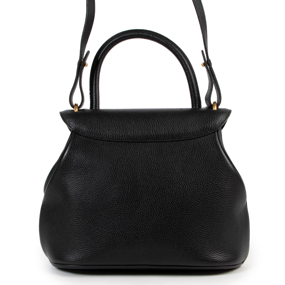 Delvaux Black Top Handle Bag ○ Labellov ○ Buy and Sell
