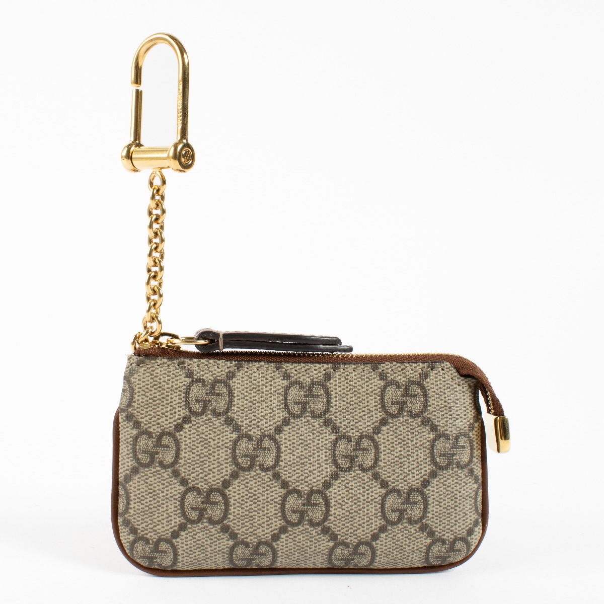 新品★ GUCCI(グッチ)GG logo Key Case GG Emblem key pouch in light blue leather | GUCCI® US