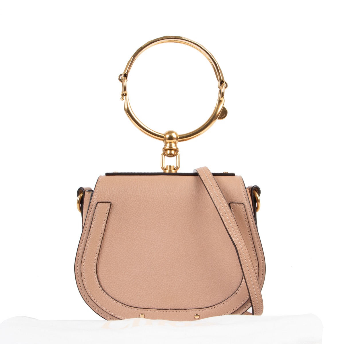 Chloé ベージュレザーハンドバッグ Chloe（クロエ） ハンドバッグ - ベージュ レディース : ZOZOTOWN