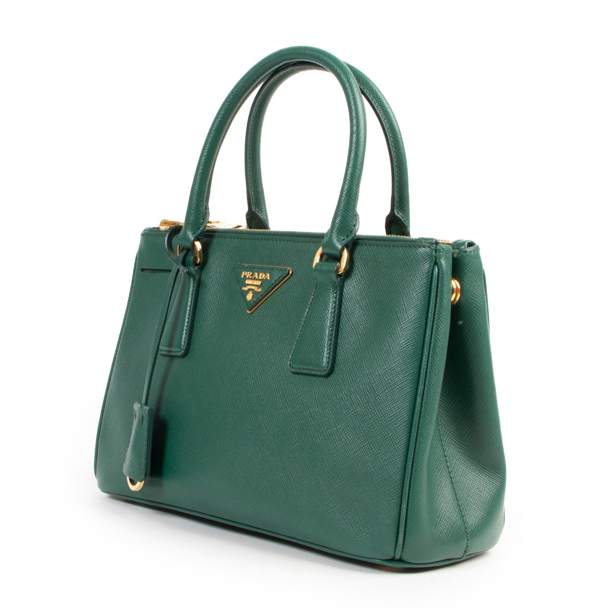 Prada Mini Green Galleria Tote ○ Labellov ○ Buy and Sell