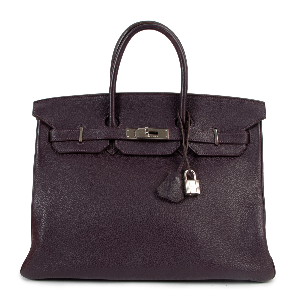 Hermes Birkin 35 Raisin Togo PHW Labellov Buy and Sell Authentic Luxury