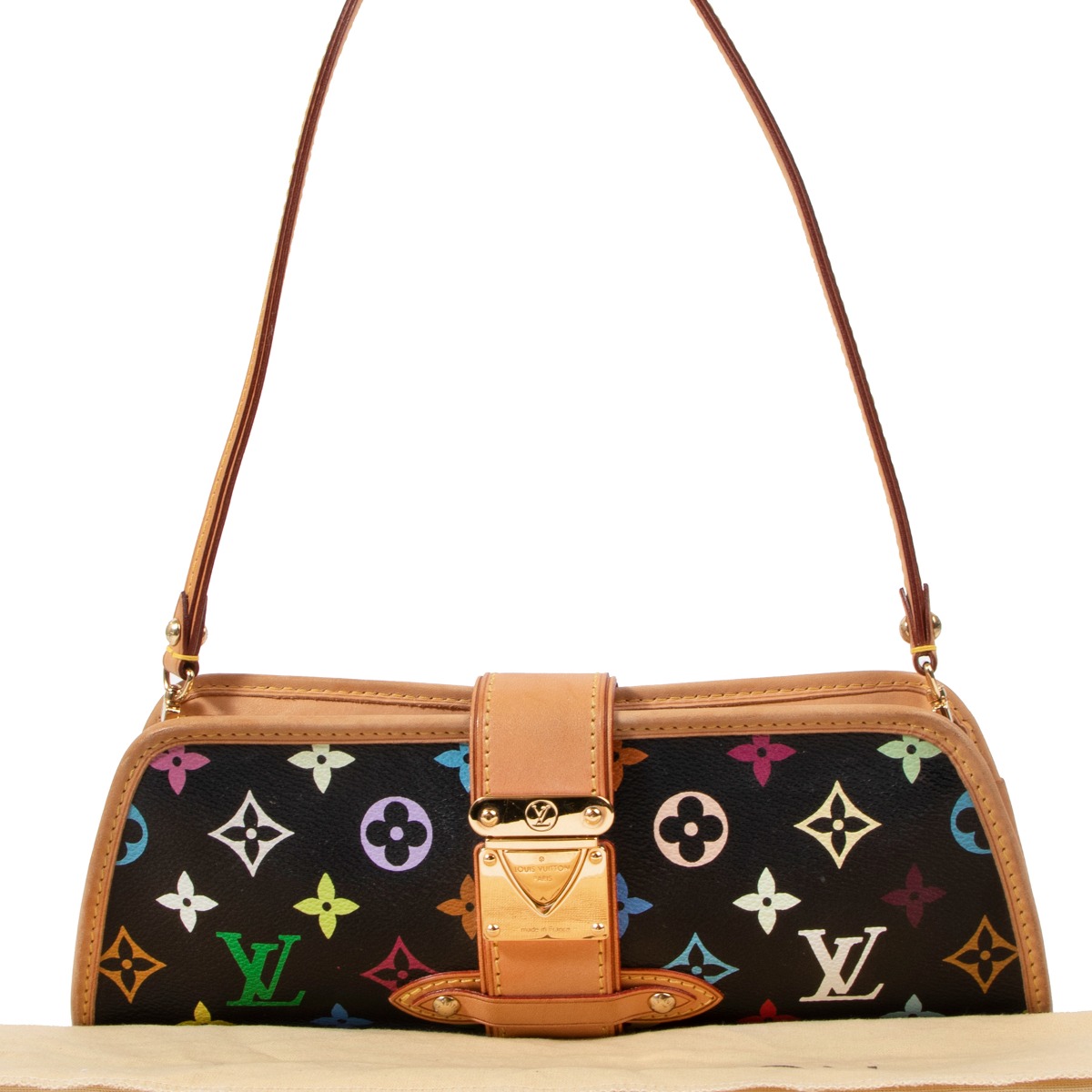 Louis Vuitton Black Monogram Multicolore Takashi Murakami