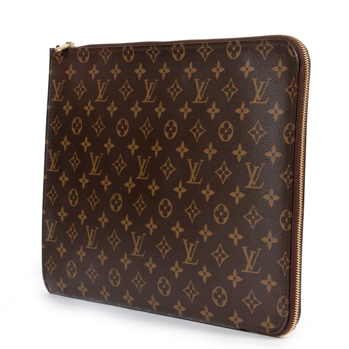 【Louis Vuitton】monogram leather Ipad sleeve【ランク:A】 Authentic Louis Vuitton iPad Sleeve Monogram Canvas Case
