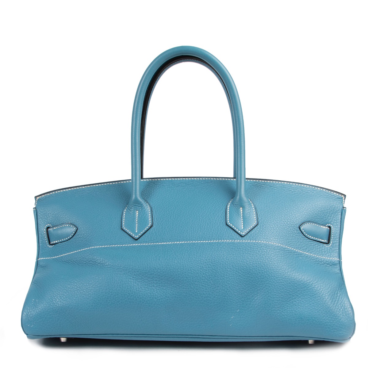 Herm s JPG Shoulder Birkin 42 Blue Jean Togo PHW Labellov Buy
