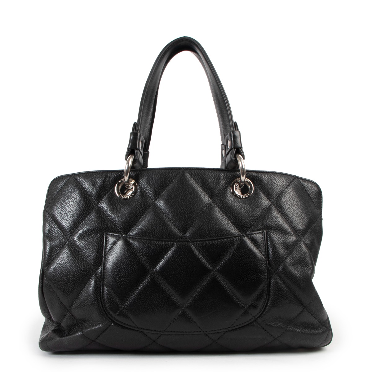 Chanel Timeless CC Black Quilted Caviar Shopping Tote Bag ○ Labellov ○ Buy  and Sell Authentic Luxury