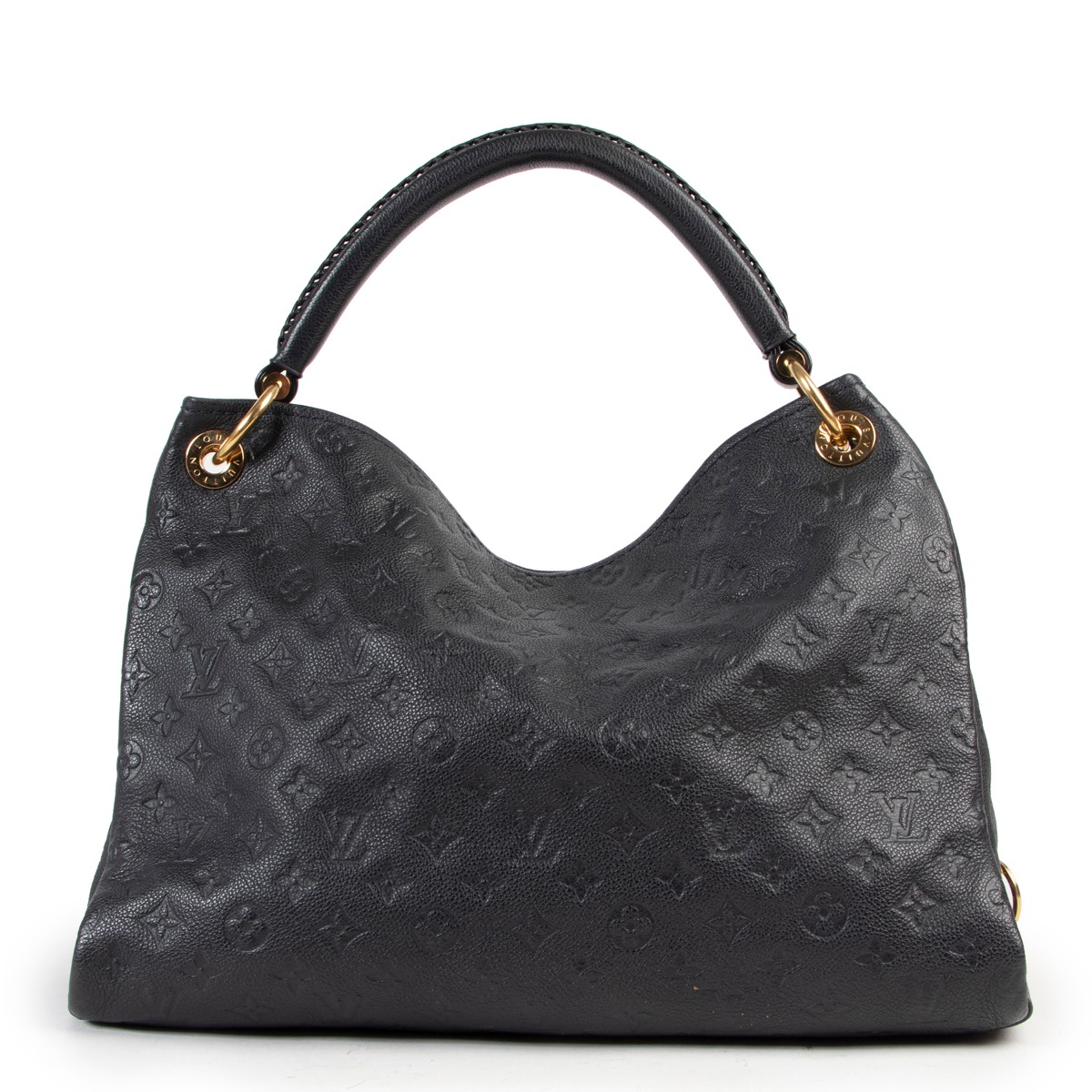 Louis Vuitton Artsy MM in Black Monogram Empreinte Leather — ShopThing