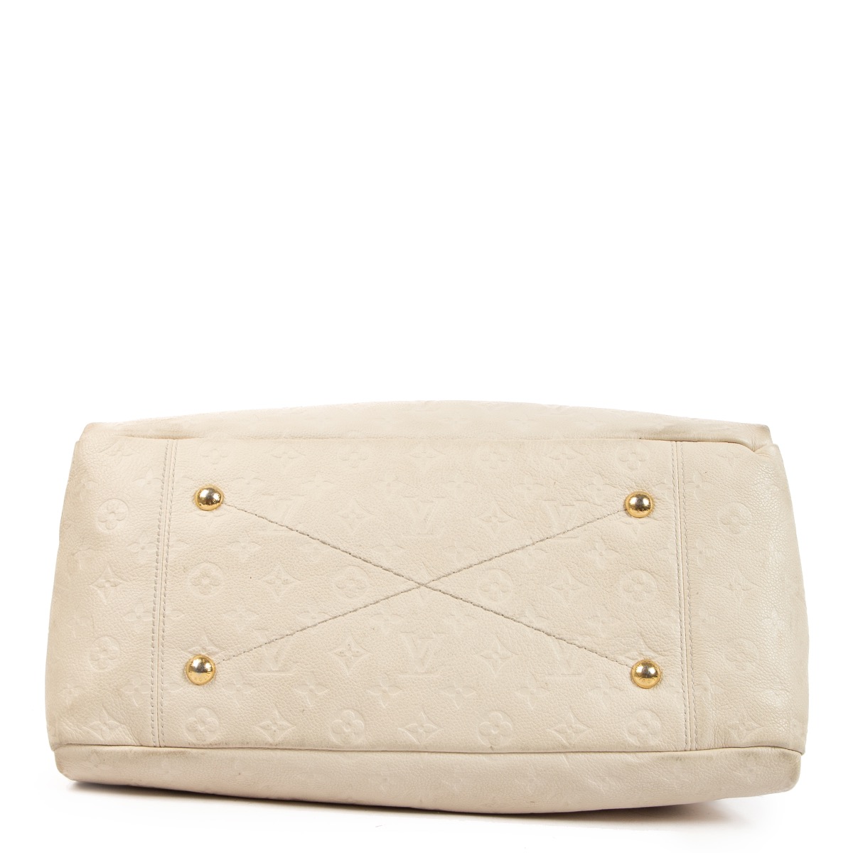 Louis Vuitton White Monogram Empreinte Artsy MM Shoulder Bag