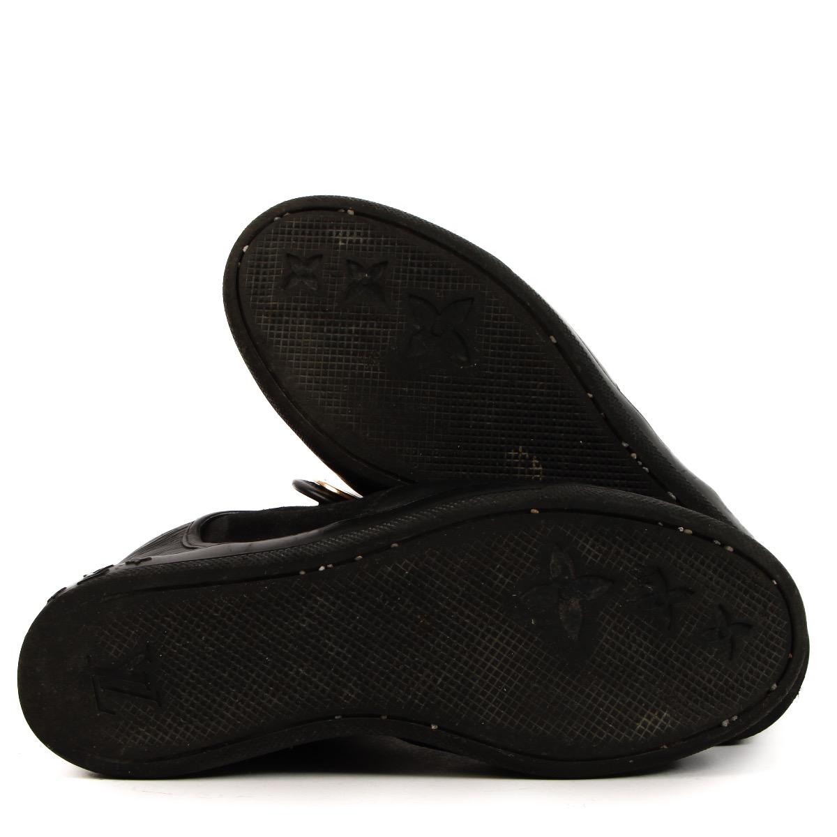 Louis Vuitton Black Sneaker Wedge - Size 39 ○ Labellov