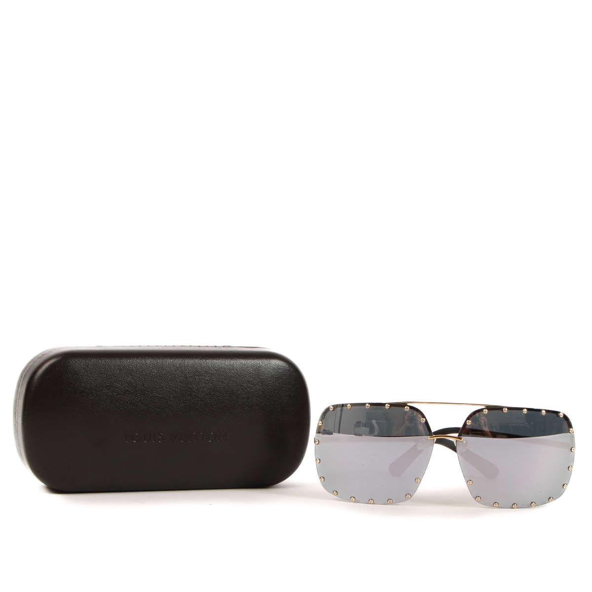 Louis Vuitton Silver Party Square Glasses Labellov Buy and