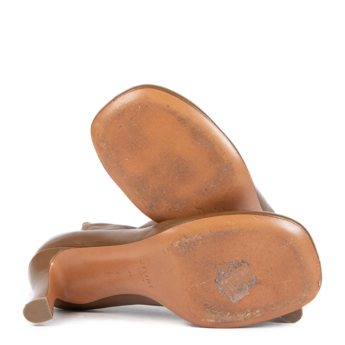 CELINE セリーヌ グローブブーティ サイズ38 (約24cm) ll01944_celine_brown_boots.jpg