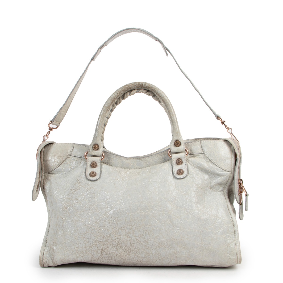 Balenciaga Light Grey Giant City Bag ○ Labellov ○ Buy and