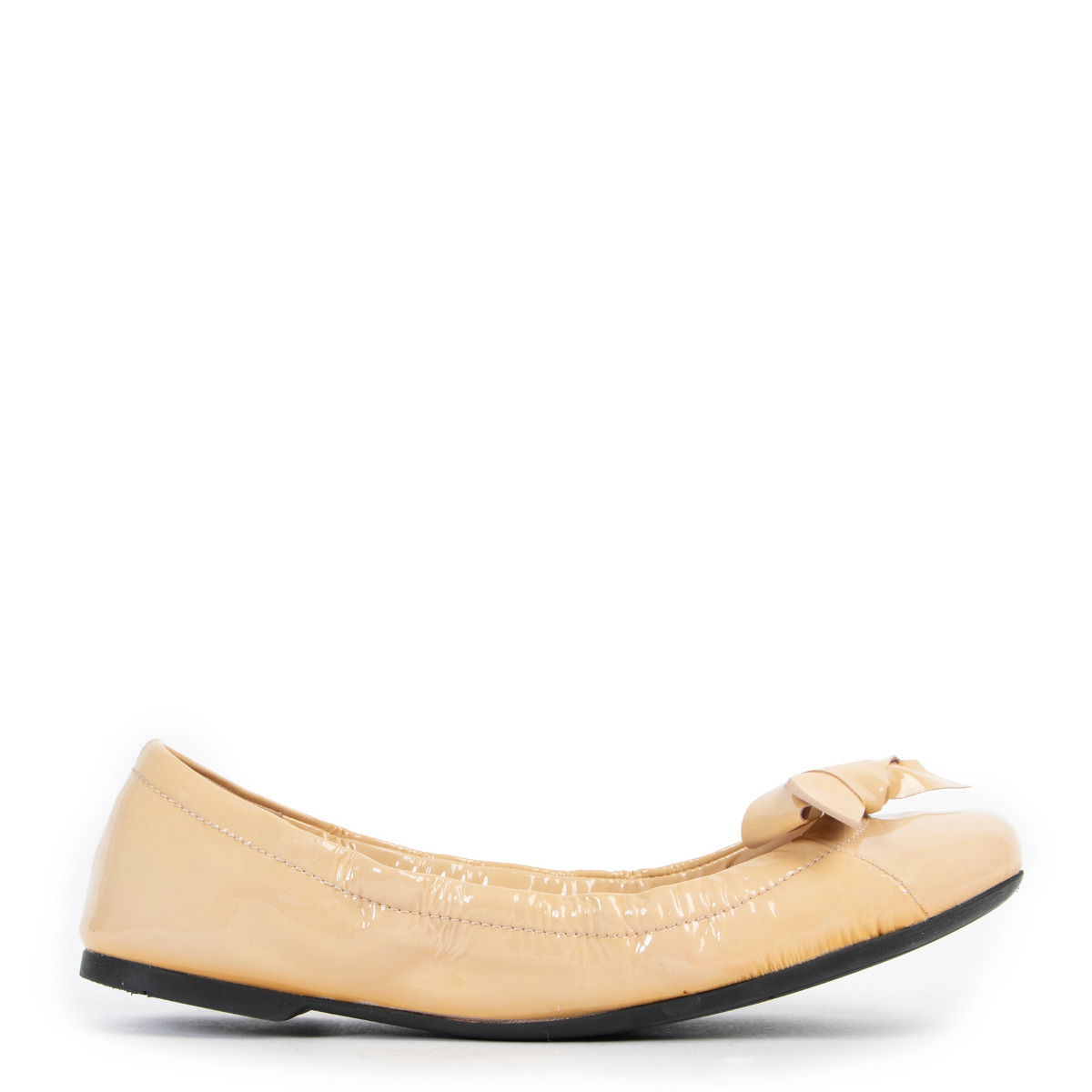 フラットシューズ PRADA Woman Ballet flats Ivory 1F826NF015069 F0304 Prada Embellished Leather Ballet Flats | Fashion Clinic