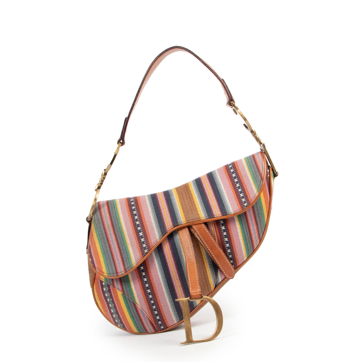 Dior multicolor saddle sale bag