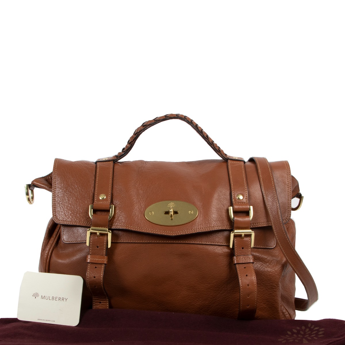 Mulberry Brown Alexa Crossbody Bag ○ Labellov ○ Buy and Sell