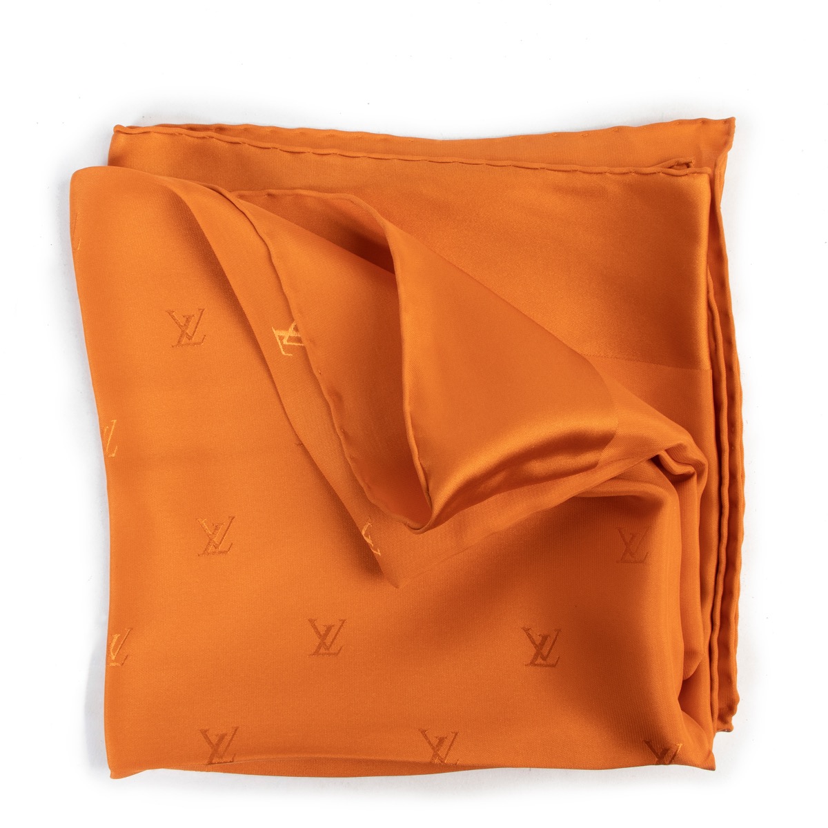 louis vuitton orange scarf