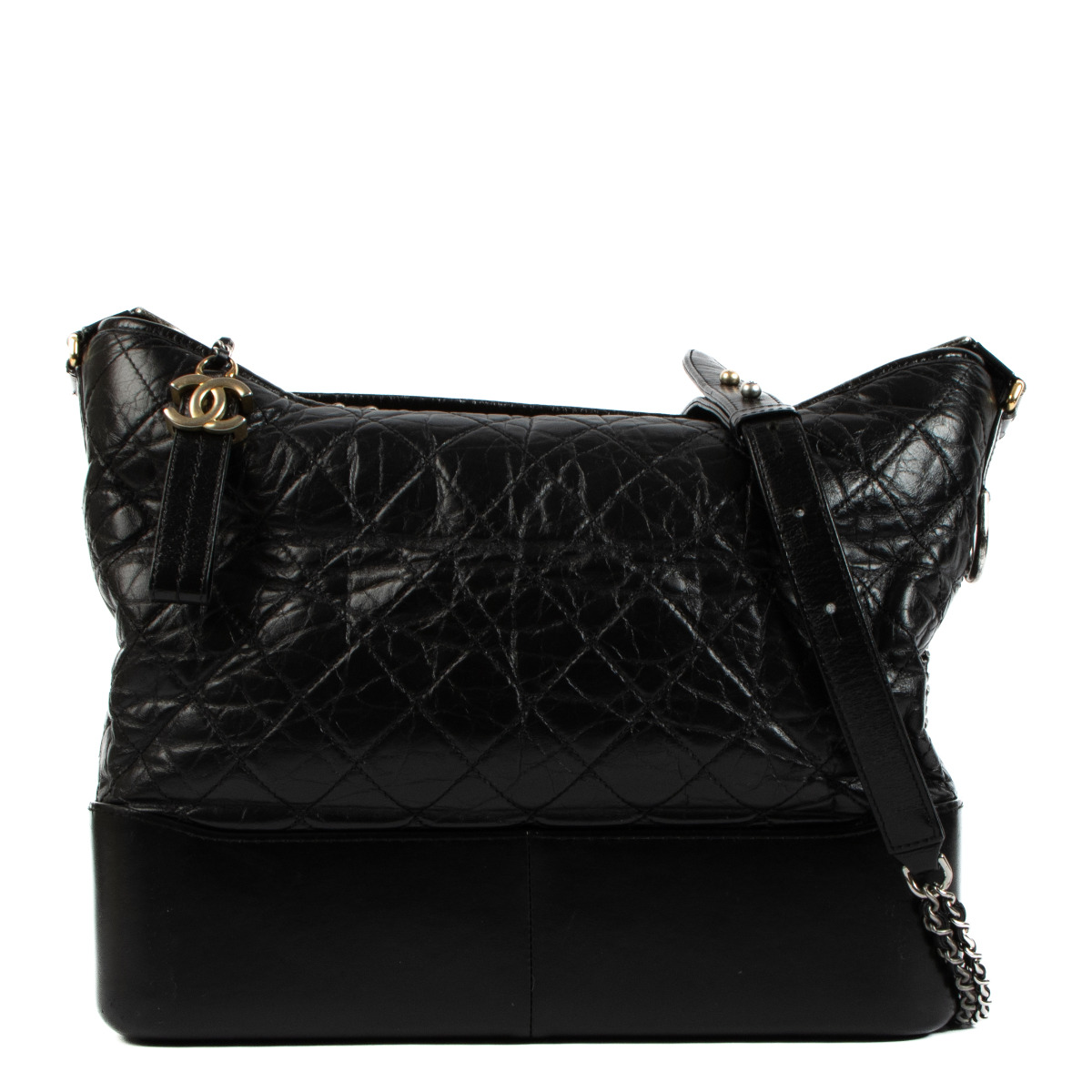 GABRIELLE CHANEL 2本セット Chanel Black Quilted Calfskin Gabrielle Clutch With Chain