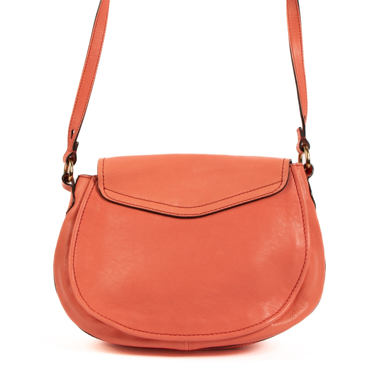 Chloé Coral Pink Goatskin Elsie Bag ○ Labellov ○ Buy and Sell
