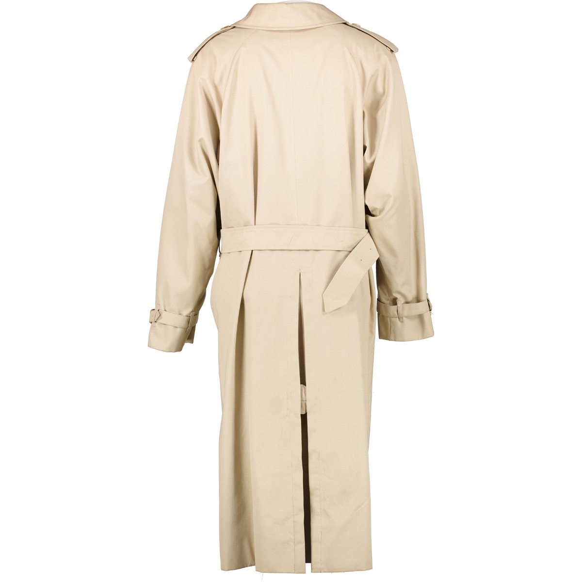 コート Burberry Coats Beige Mid-length Check Collar Castleford Trench Coat in Cotton
