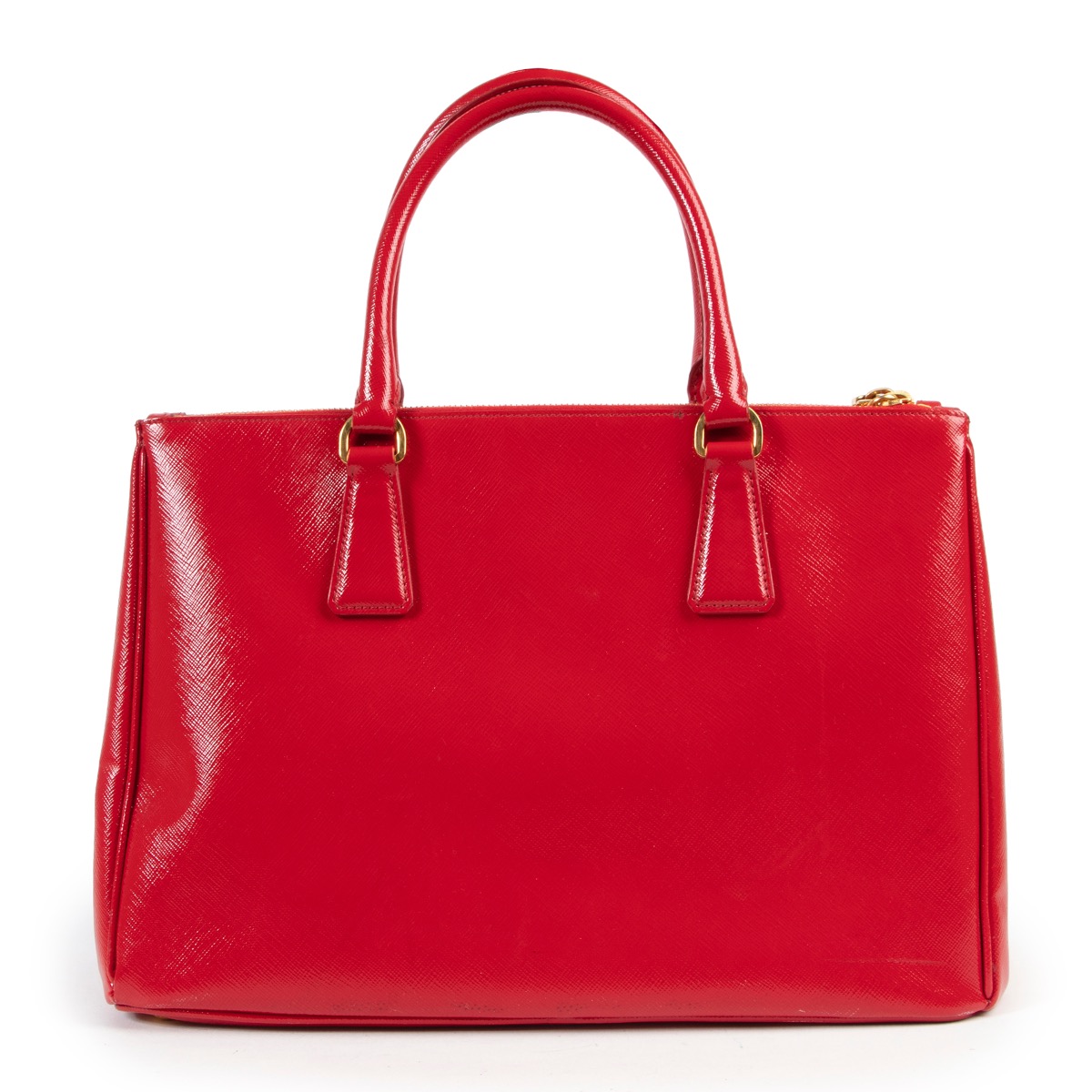 ☆ PRADA ☆ トートバッグ SAFFIANO LUX フォーコレッド ll01198_prada_red_saffiano_top