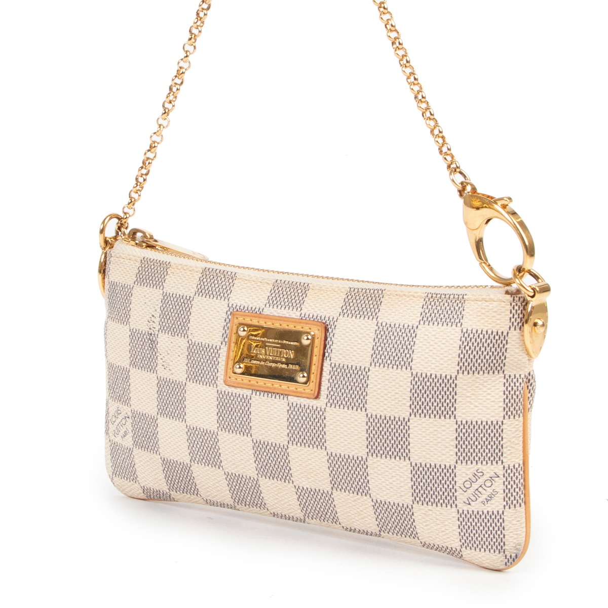 Louis Vuitton Damier Azur Pochette Labellov Buy and Sell Authentic
