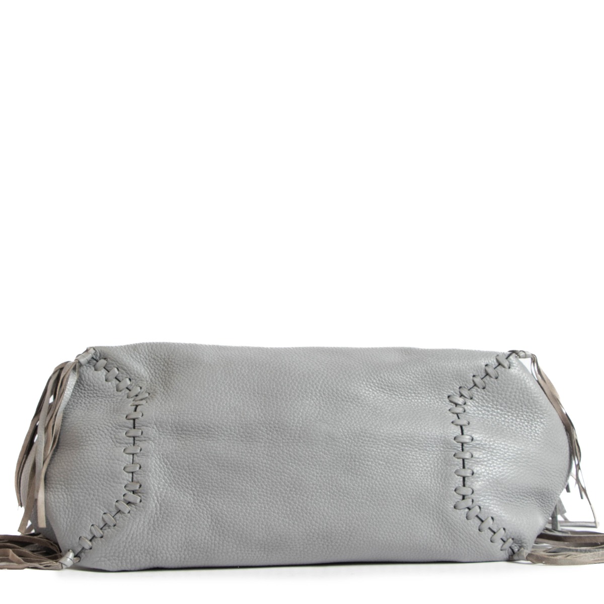Valentino Garavani Grey Tassel Tote Bag ○ Labellov ○ Buy