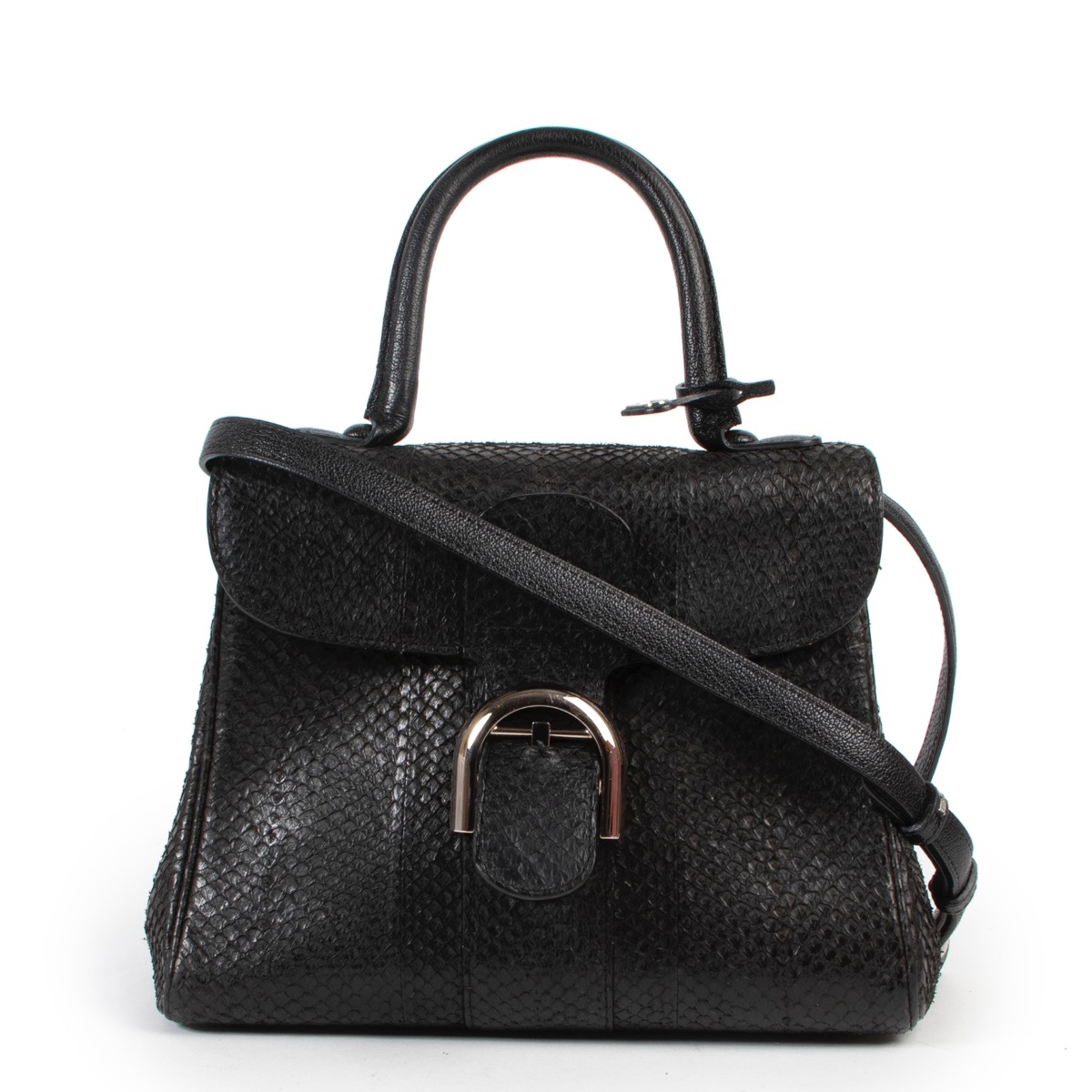 Delvaux Black Exotic PM Brillant Labellov Buy and Sell Authentic Luxury