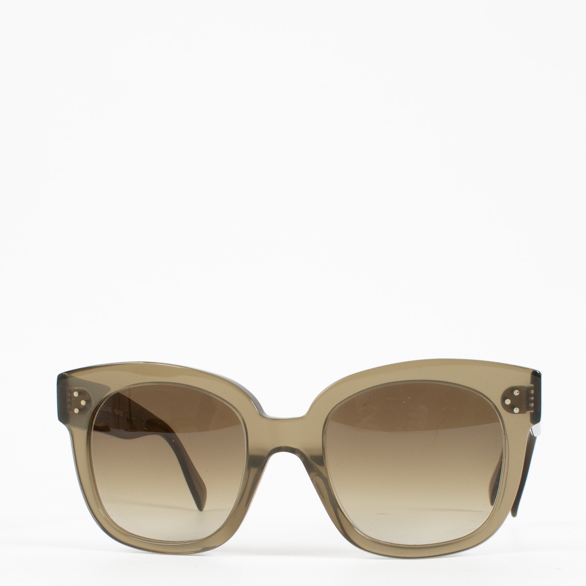 CELINE サングラス アビエイター グリーン CELINE EYEWEAR オーバーサイズアビエイタースタイル ゴールド