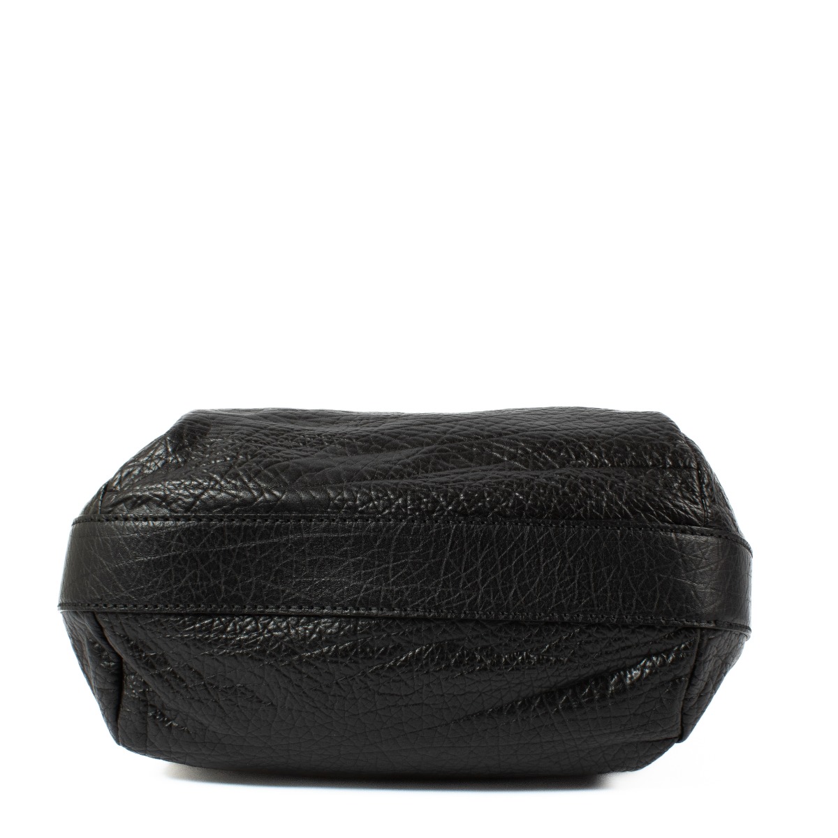 Gucci Black Pebbled Leather Bamboo Bar Hobo Bag ○ Labellov