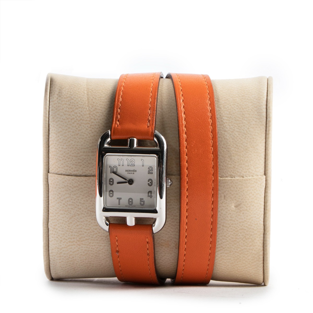 Hermes store orange watch