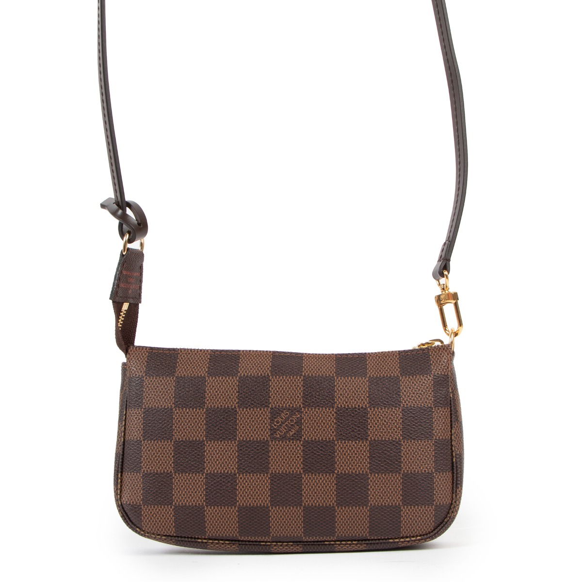 Louis Vuitton Damier Ebene Bucket Pochette Crossbody Bag