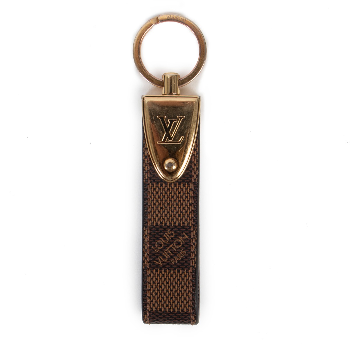 Louis Vuitton Damier Ebene Dragonne LV Keychain Labellov Buy