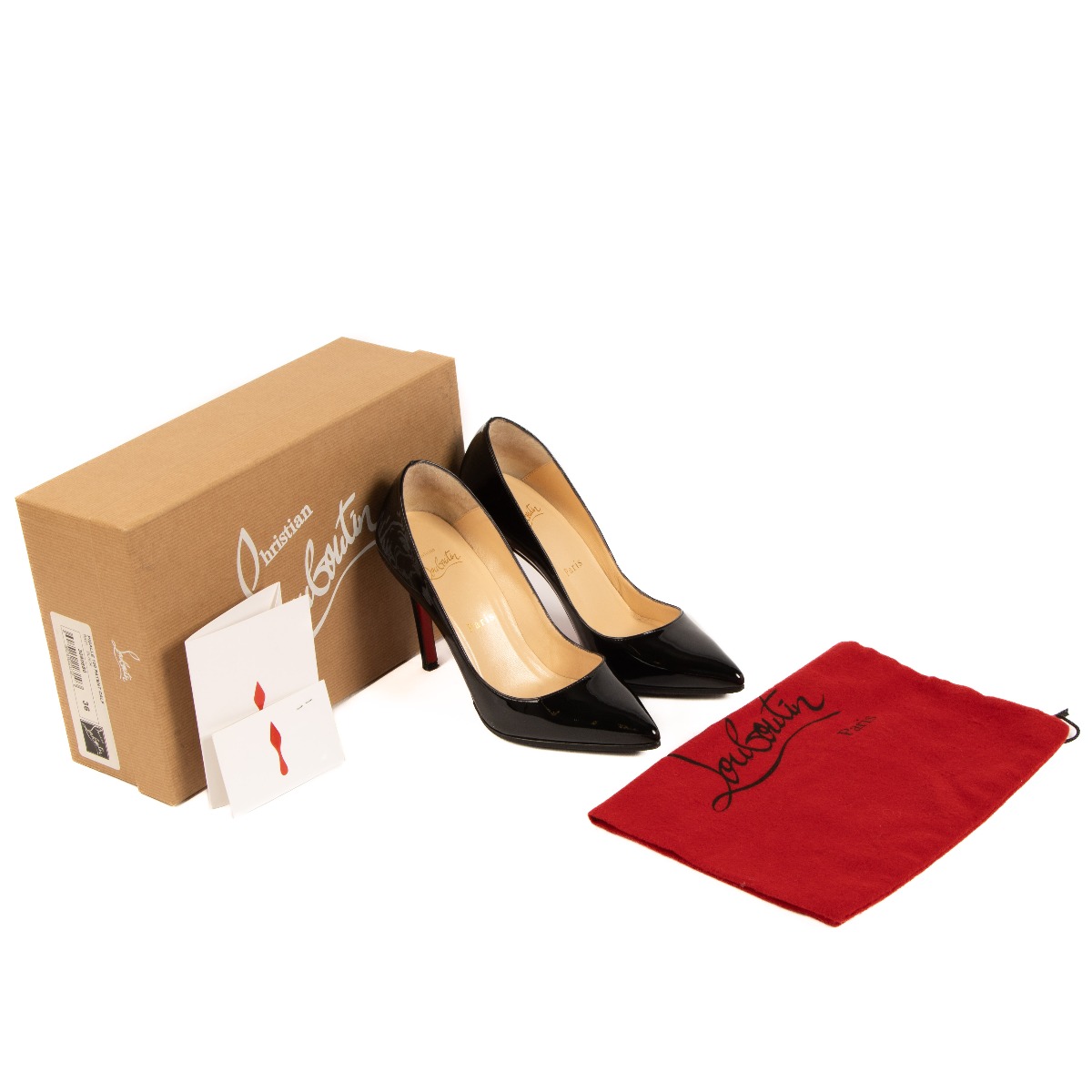 Christian Louboutin Black Patent Calf Pigalle 100 Pumps