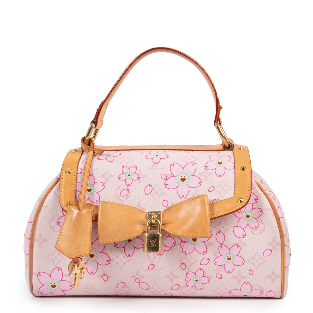 Louis Vuitton Cherry Blossom Monogram Retro Pink Bag ○ Labellov