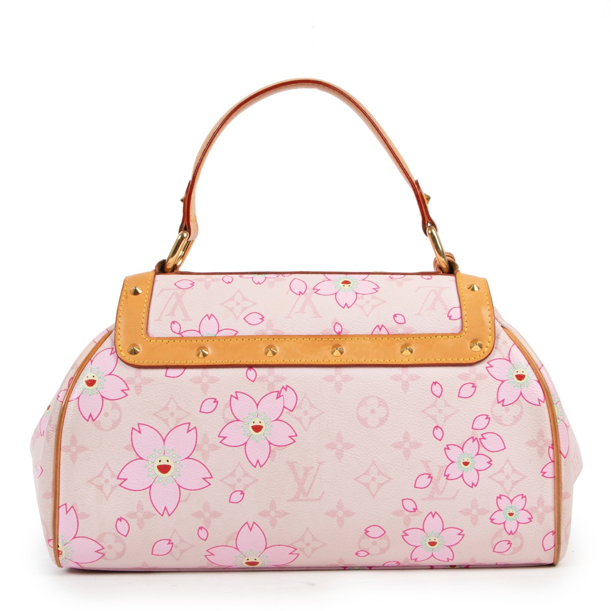 Louis Vuitton Cherry Blossom Monogram Retro Pink Bag ○ Labellov