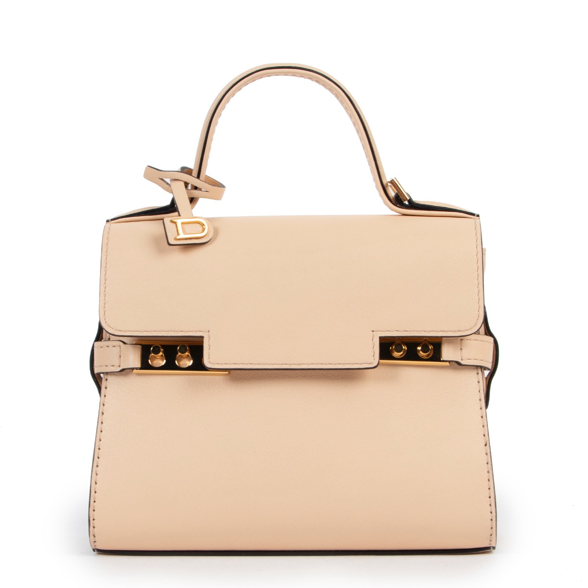 Delvaux Micro Tempête Nude Calf Souple ○ Labellov ○ Buy and Sell